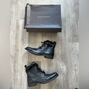 Banana Republic Black Leather Boots